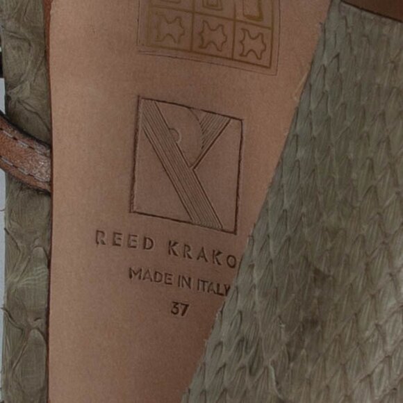Reed‎ Krakoff Snakeskin Leather Sandal Heels Size 37 - Picture 11 of 11